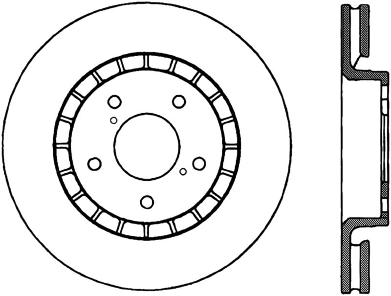 Picture of Sport Drilled & Slotted Brake Rotor; Front Right
