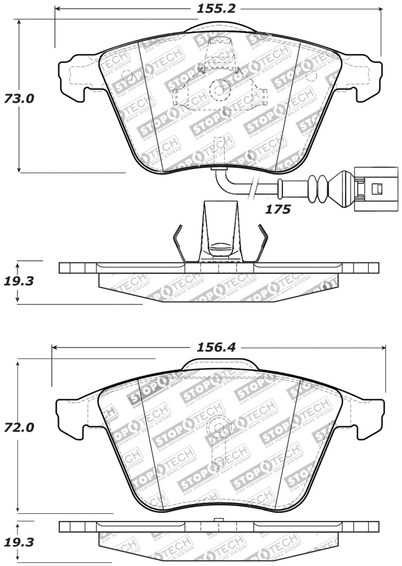 Picture of Sport Brake Pads with Shims and Hardware