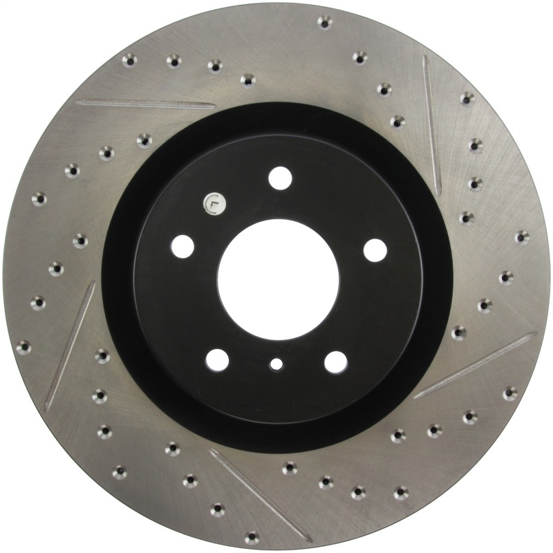 Picture of Sport Drilled & Slotted Brake Rotor; Front Left