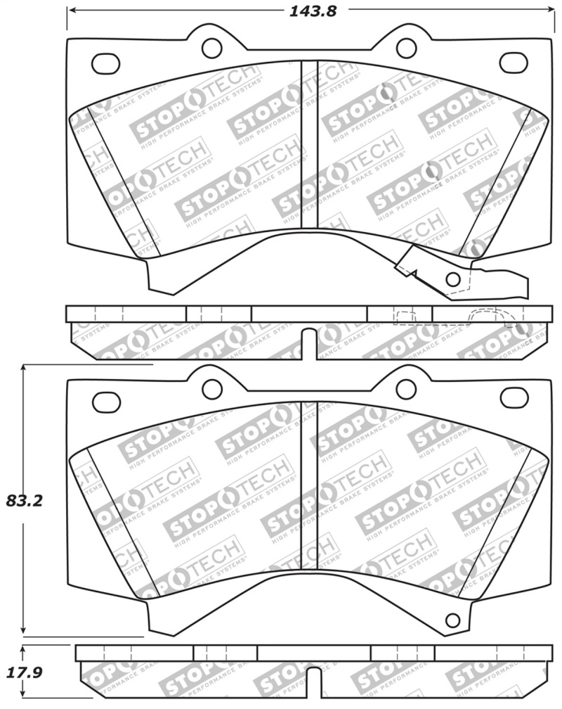 Picture of Sport Brake Pads with Shims and Hardware