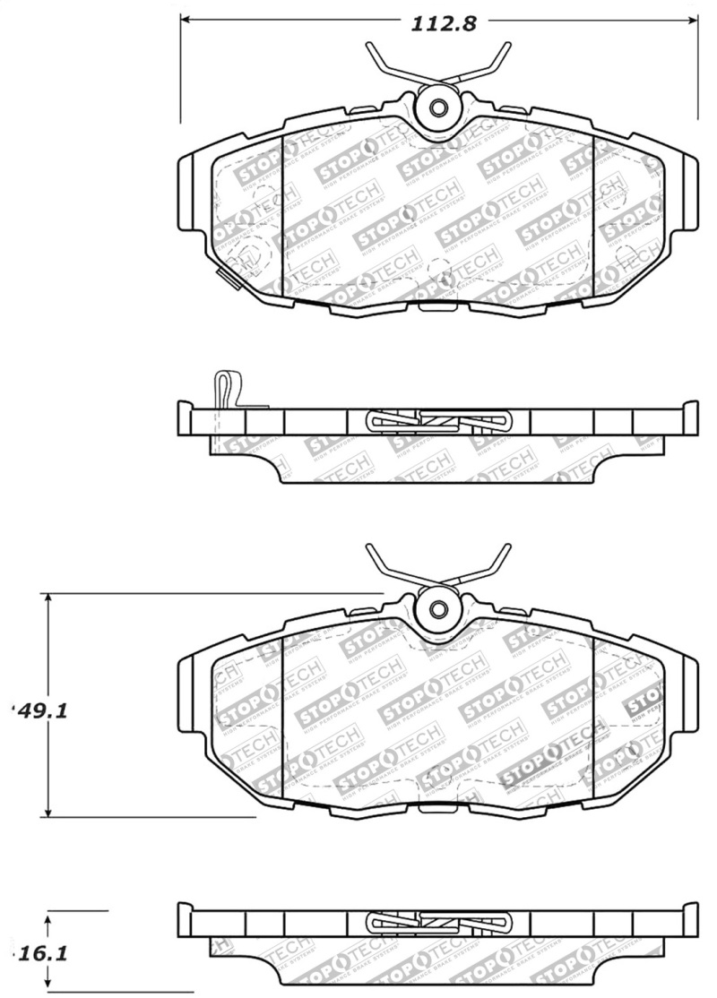 Picture of Sport Brake Pads with Shims and Hardware