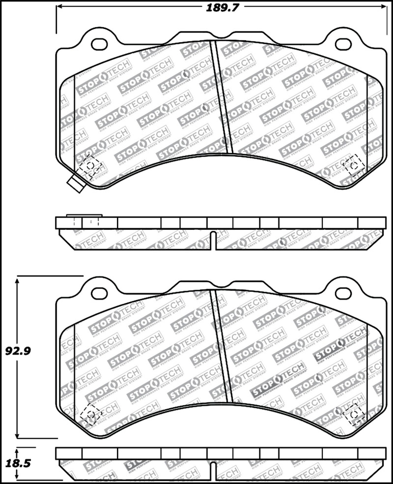 Picture of Sport Brake Pads with Shims