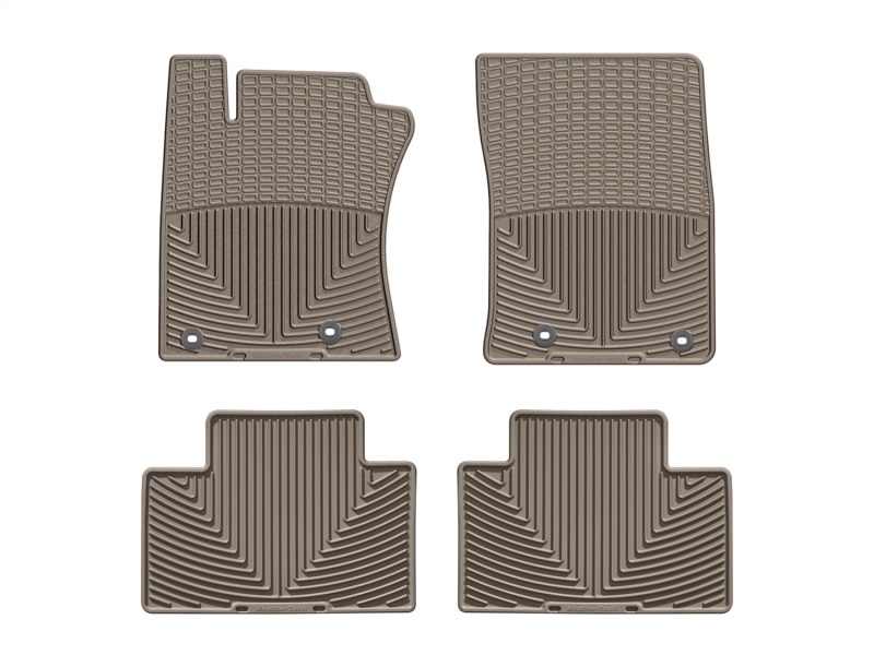 Picture of WeatherTech 13+ Toyota 4Runner Front and Rear Rubber Mats - Tan