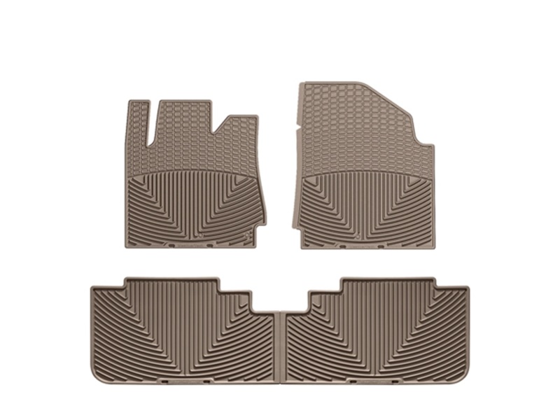 Picture of WeatherTech 10+ Cadillac SRX Front and Rear Rubber Mats - Tan
