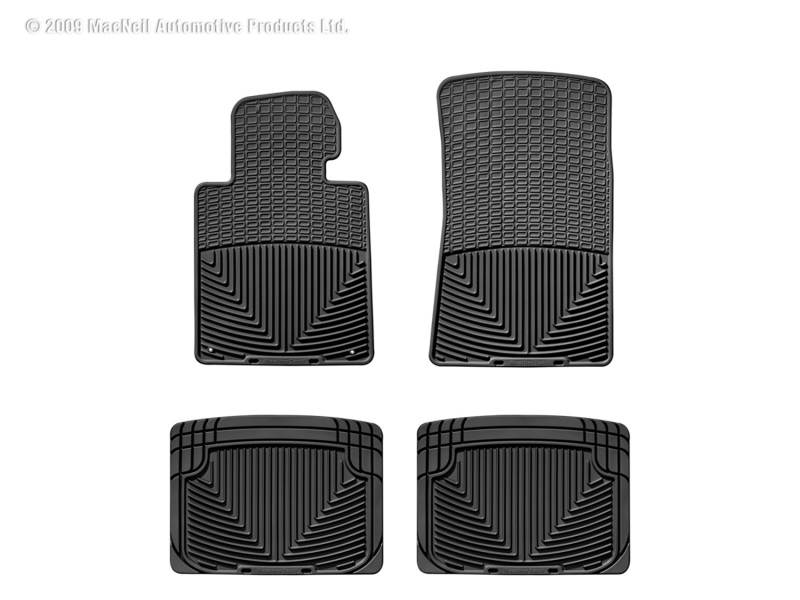 Picture of WeatherTech 77-88 Porsche 924 Front and Rear Rubber Mats - Black