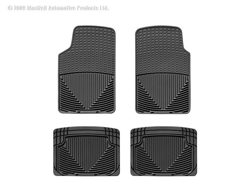 Picture of WeatherTech 64-79 Volkswagen Bug Front and Rear Rubber Mats - Black