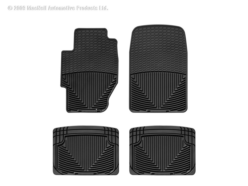 Picture of WeatherTech 85-00 Honda Civic Front and Rear Rubber Mats - Black