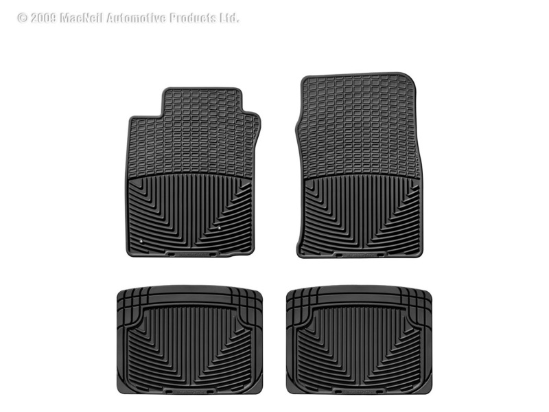 Picture of WeatherTech 97-04 Dodge Dakota Front and Rear Rubber Mats - Black