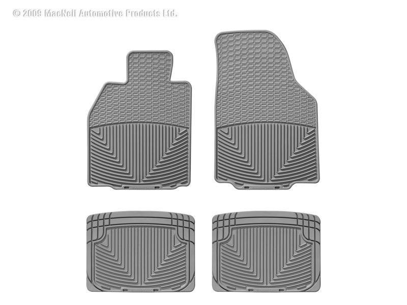 Picture of WeatherTech 83-92 Porsche 944 Front and Rear Rubber Mats - Grey