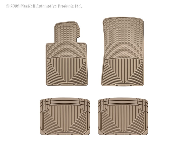 Picture of WeatherTech 77-88 Porsche 924 Front and Rear Rubber Mats - Tan