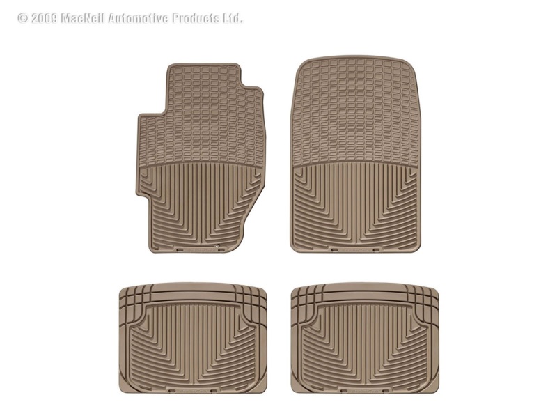 Picture of WeatherTech 85-00 Honda Civic Front and Rear Rubber Mats - Tan