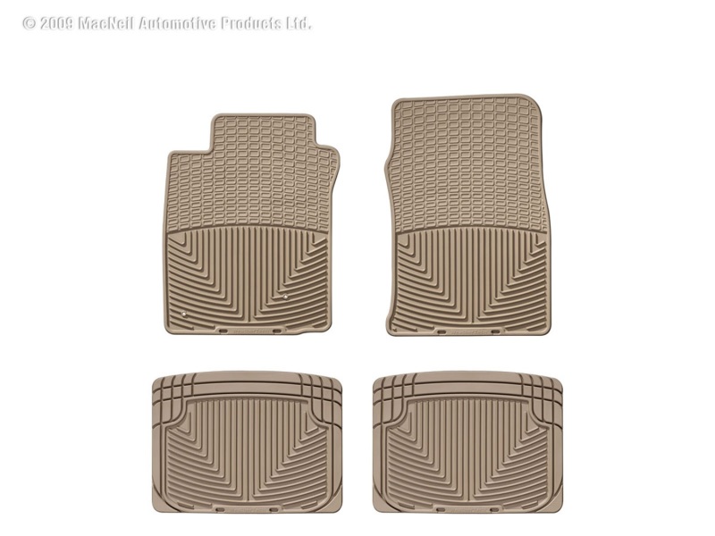 Picture of WeatherTech 97-04 Dodge Dakota Front and Rear Rubber Mats - Tan