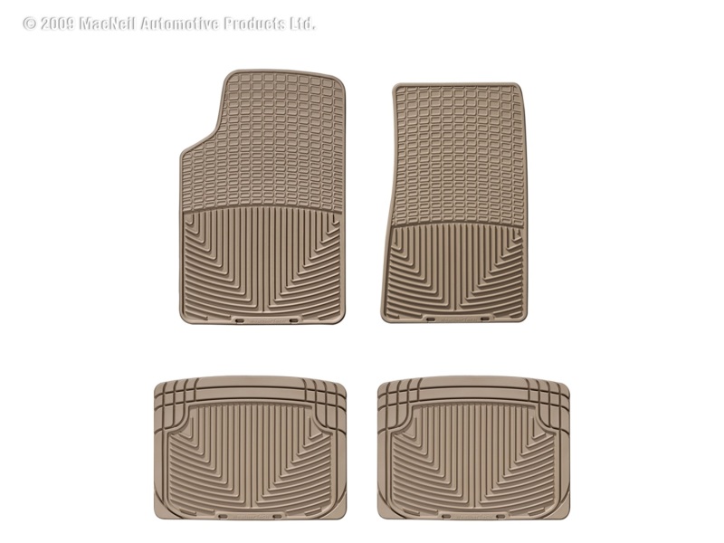 Picture of WeatherTech 03-07 Cadillac CTS/CTS-V Front and Rear Rubber Mats - Tan