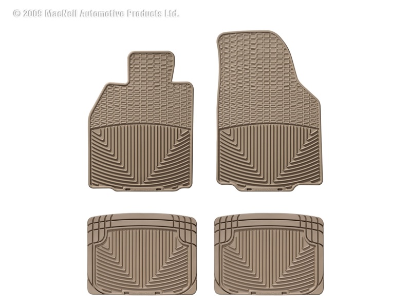 Picture of WeatherTech 83-92 Porsche 944 Front and Rear Rubber Mats - Tan
