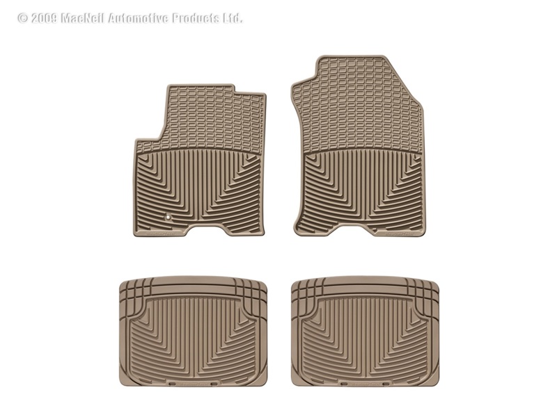 Picture of WeatherTech 08-09 Ford Focus Front and Rear Rubber Mats - Tan