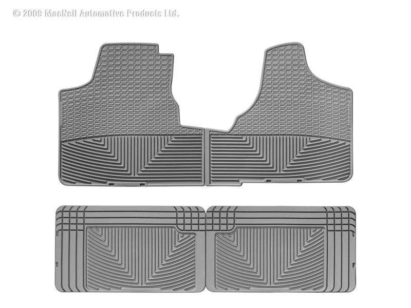 Picture of WeatherTech 96-00 Plymouth Voyager Front and Rear Rubber Mats - Grey
