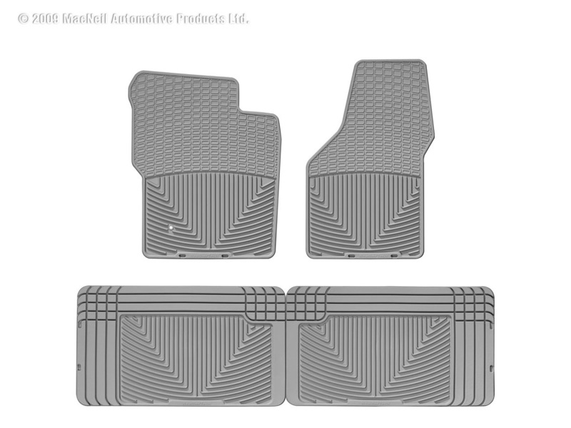 Picture of WeatherTech 99-10 Ford F250/F350/F450/F550 Front and Rear Rubber Mats - Grey