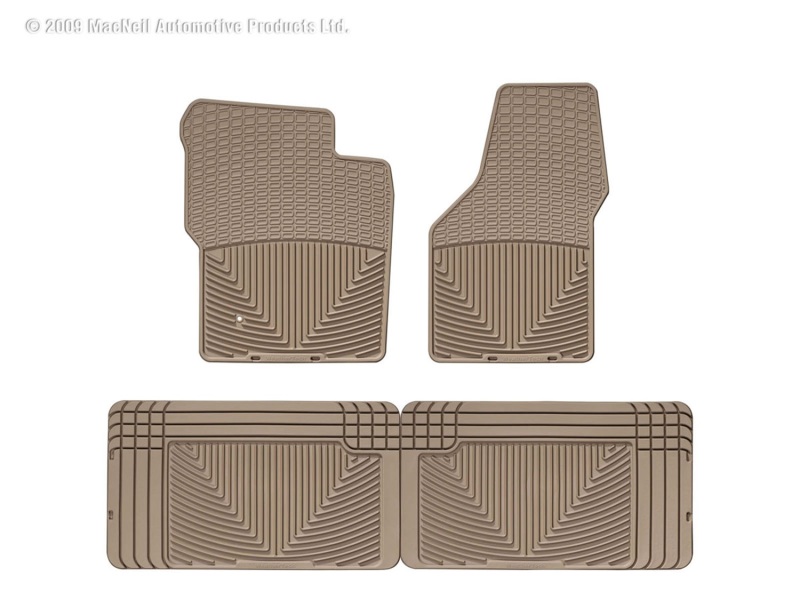 Picture of WeatherTech 99-10 Ford F250/F350/F450/F550 Front and Rear Rubber Mats - Tan