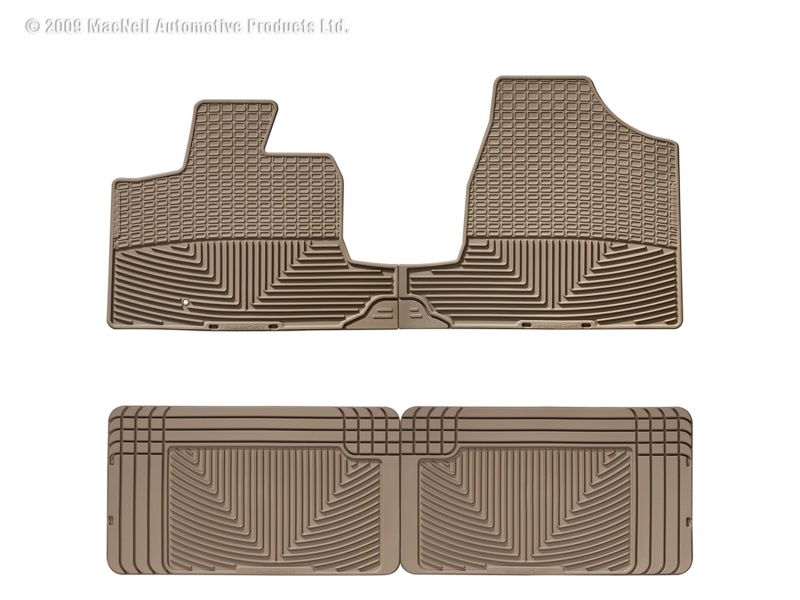 Picture of WeatherTech 08-11 Chrysler Town & Country Front and Rear Rubber Mats - Tan