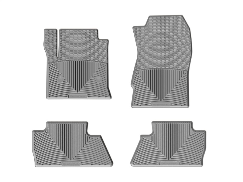 Picture of WeatherTech 14+ Chevrolet Silverado Front and Rear Rubber Mats - Grey