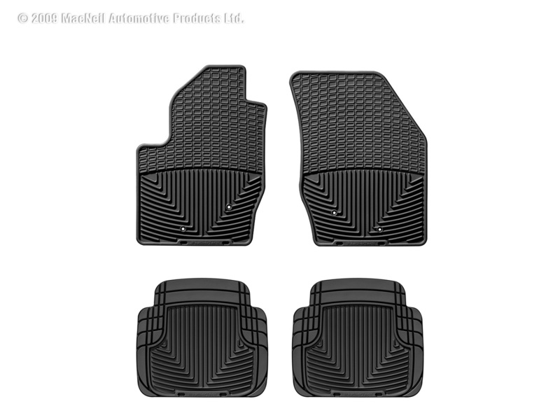 Picture of WeatherTech 07-10 Chrysler Sebring Front and Rear Rubber Mats - Black