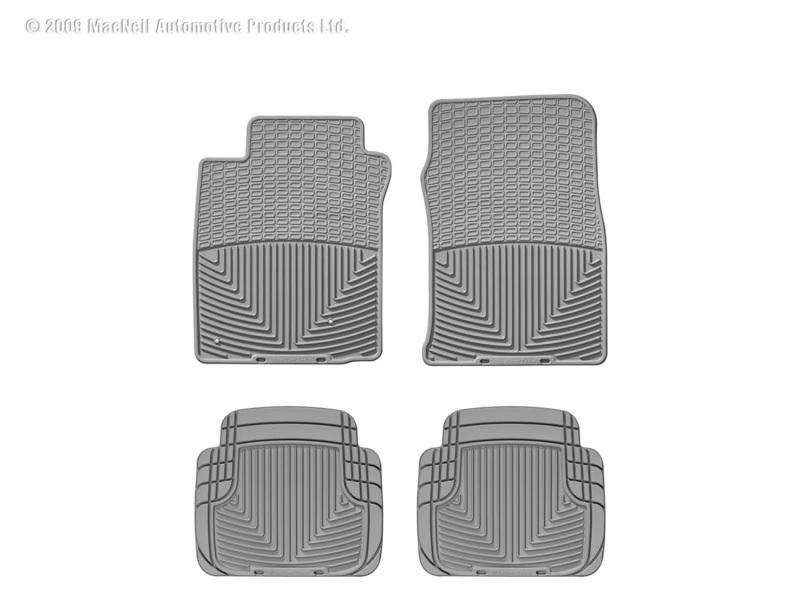 Picture of WeatherTech 00-06 Lincoln LS Front and Rear Rubber Mats - Grey