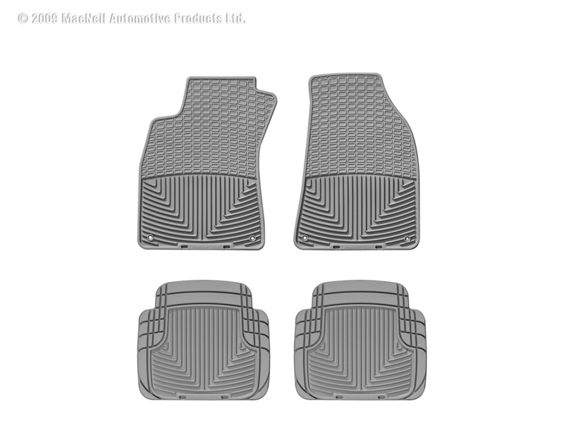 Picture of WeatherTech 95-11 Audi A6/S6 Front and Rear Rubber Mats - Grey