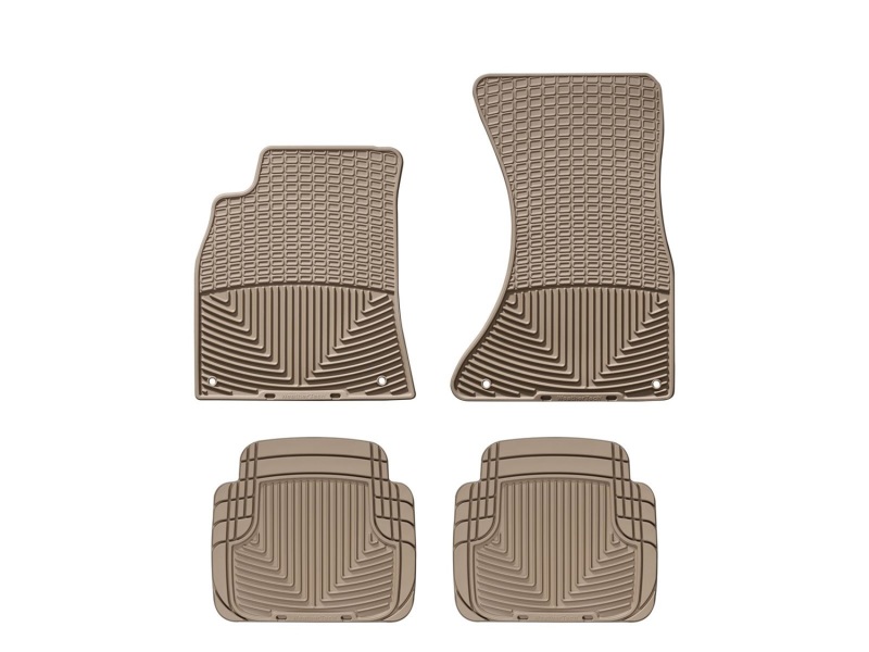 Picture of WeatherTech 09-11 Audi A4/S4/RS4 Front and Rear Rubber Mats - Tan