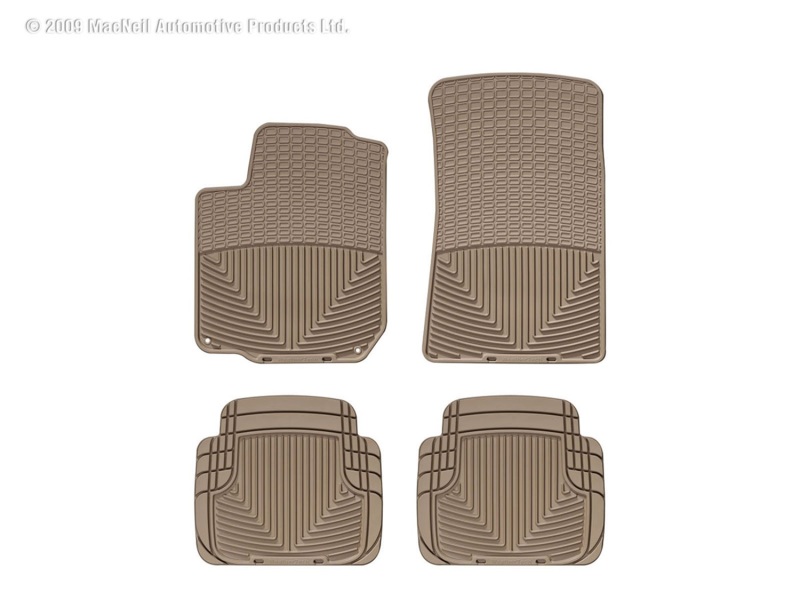 Picture of WeatherTech 98-10 Volkswagen New Beetle Front and Rear Rubber Mats - Tan