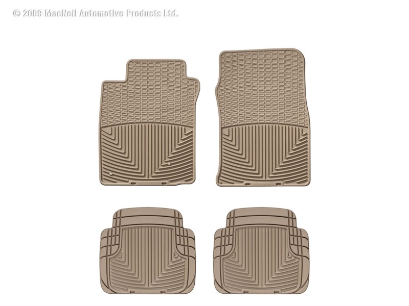 Picture of WeatherTech 00-06 Lincoln LS Front and Rear Rubber Mats - Tan
