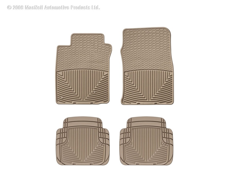 Picture of WeatherTech 00-06 Lincoln LS Front and Rear Rubber Mats - Tan