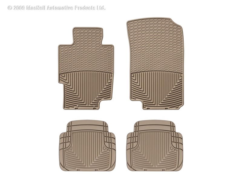 Picture of WeatherTech 03-08 Acura TSX Front and Rear Rubber Mats - Tan