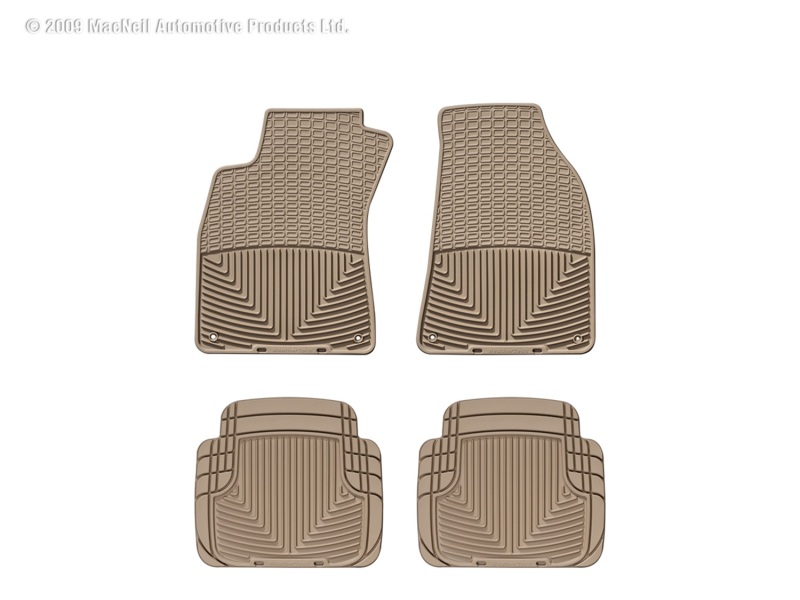 Picture of WeatherTech 95-11 Audi A6/S6 Front and Rear Rubber Mats - Tan