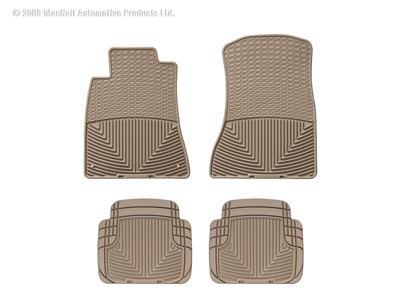 Picture of WeatherTech 02-10 Lexus SC 430 Front and Rear Rubber Mats - Tan