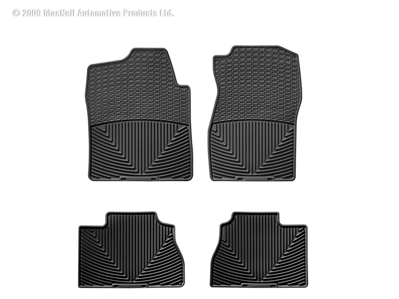 Picture of WeatherTech 07 Chevrolet Silverado Front and Rear Rubber Mats - Black