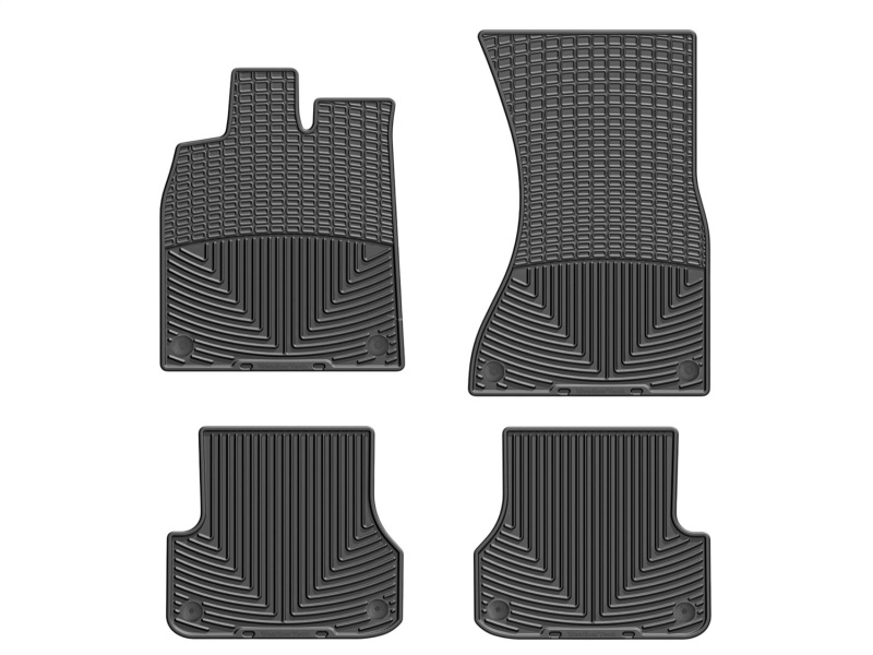 Picture of WeatherTech 12+ Audi A6/S6 Front and Rear Rubber Mats - Black