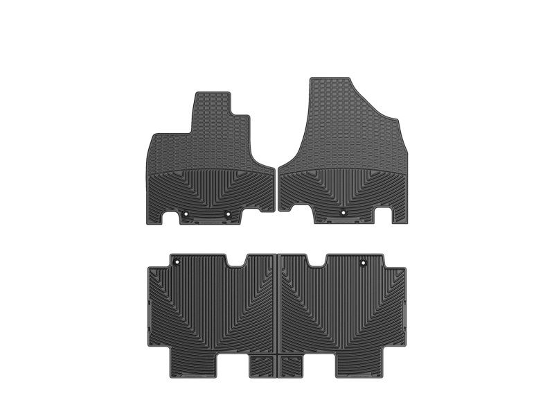 Picture of WeatherTech 11+ Honda Odyssey Front and Rear Rubber Mats - Black
