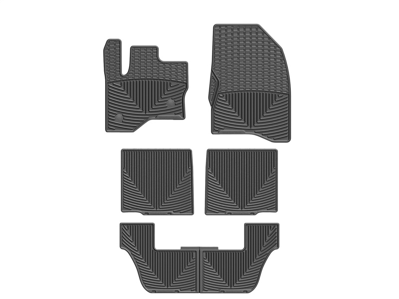 Picture of WeatherTech 09+ Ford Flex Front/Rear/and Rear Rubber Mats - Black