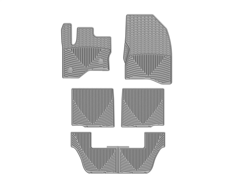 Picture of WeatherTech 09+ Ford Flex Front/Rear/and Rear Rubber Mats - Grey