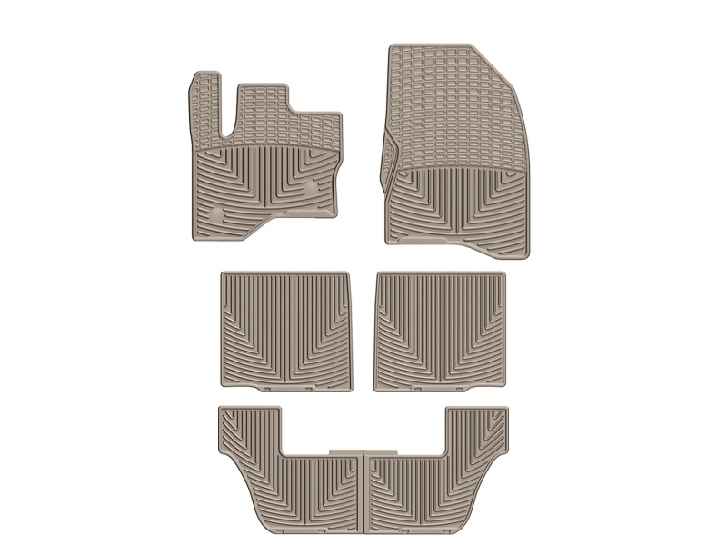 Picture of WeatherTech 09+ Ford Flex Front/Rear/and Rear Rubber Mats - Tan