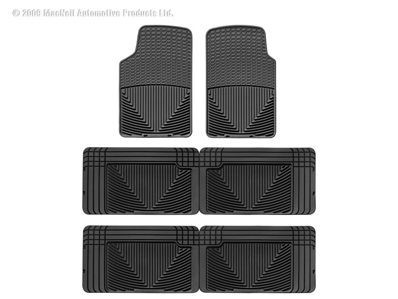 Picture of WeatherTech 80-93 Volkswagen Vanagon Front/Rear/and Rear Rubber Mats - Black