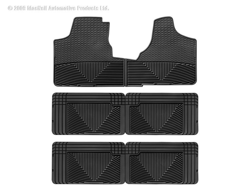 Picture of WeatherTech 96-00 Plymouth Grand Voyager Front/Rear/and Rear Rubber Mats - Black