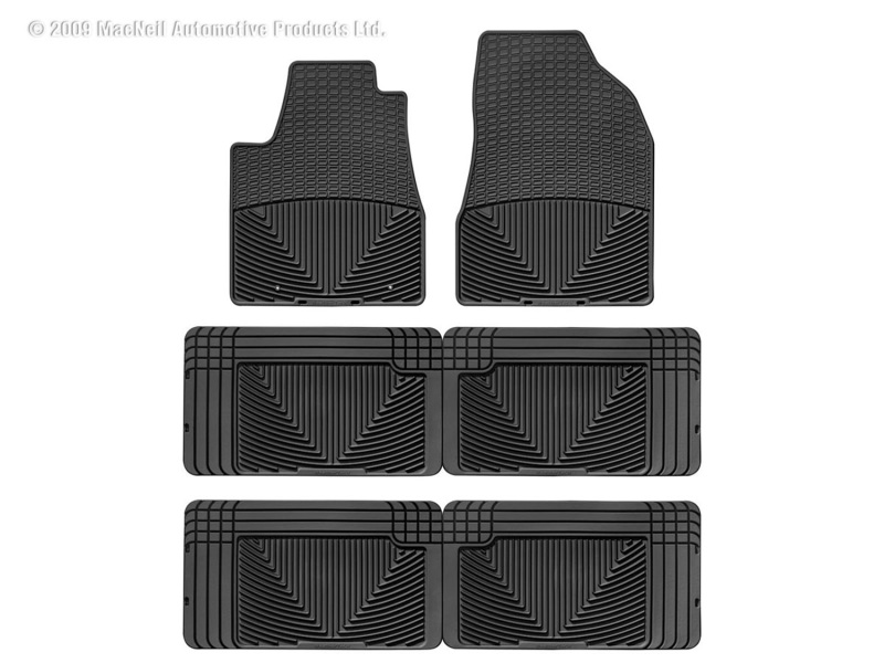 Picture of WeatherTech 97-98 Pontiac Trans Sport Front/Rear/and Rear Rubber Mats - Black
