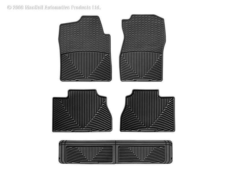 Picture of WeatherTech 07-11 Chevrolet Tahoe Front/Rear/and Rear Rubber Mats - Black