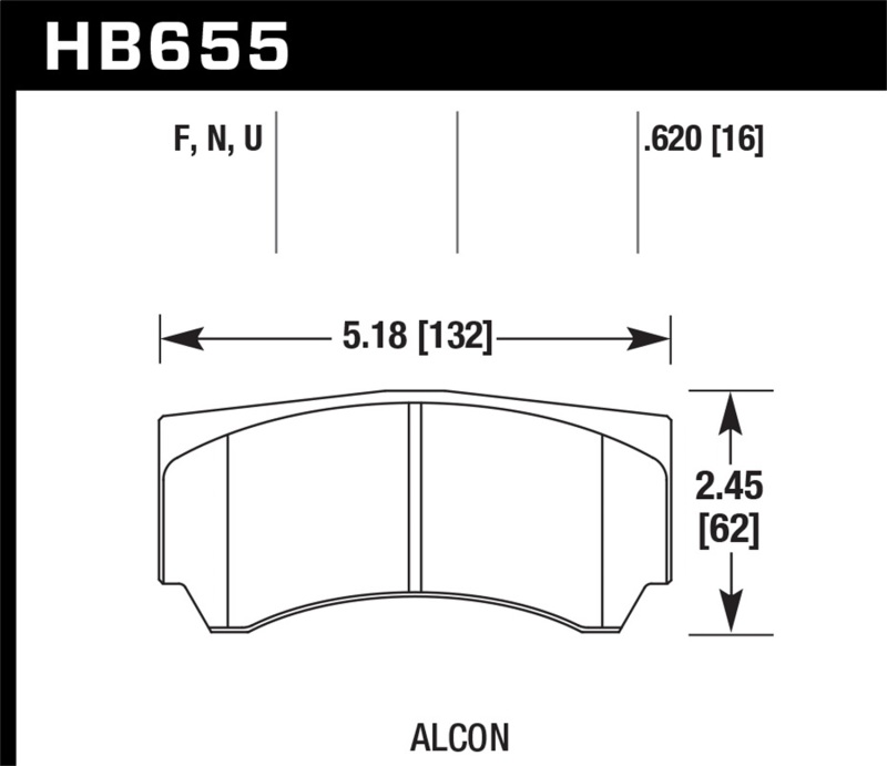 Picture of Hawk Performance HAWK HP+ Brake Pad Sets - HB655N.620