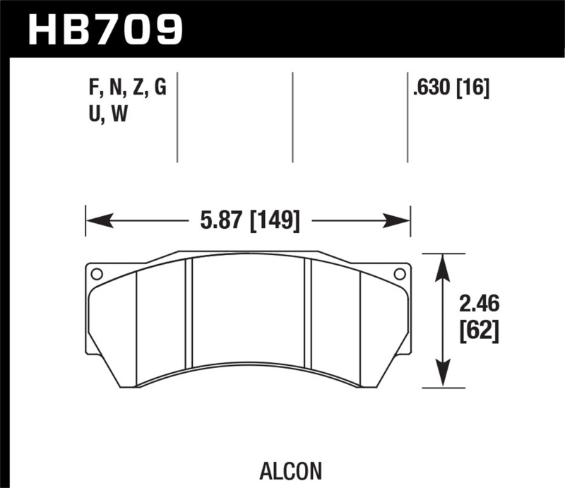 Picture of Hawk Performance HAWK HPS Brake Pad Sets - HB709F.630