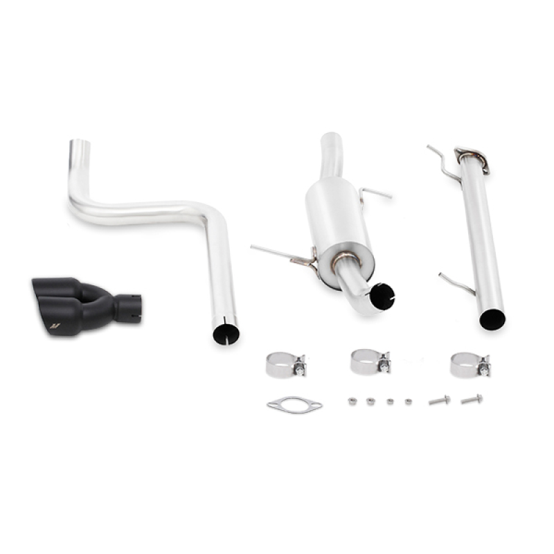Picture of Mishimoto 14-16 Ford Fiesta ST 1.6L 2.5in Stainless Steel Cat-Back Exhaust w/ Black Tips