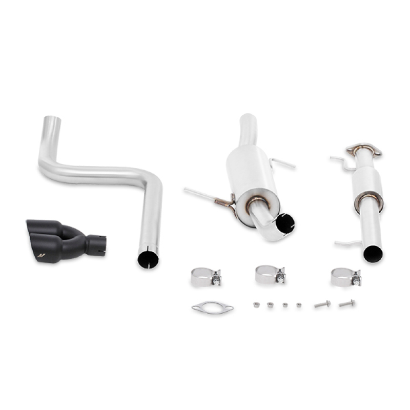 Picture of Mishimoto 14-16 Ford Fiesta ST 1.6L 2.5in Stainless Steel Resonated Cat-Back Exhaust w/ Black Tips