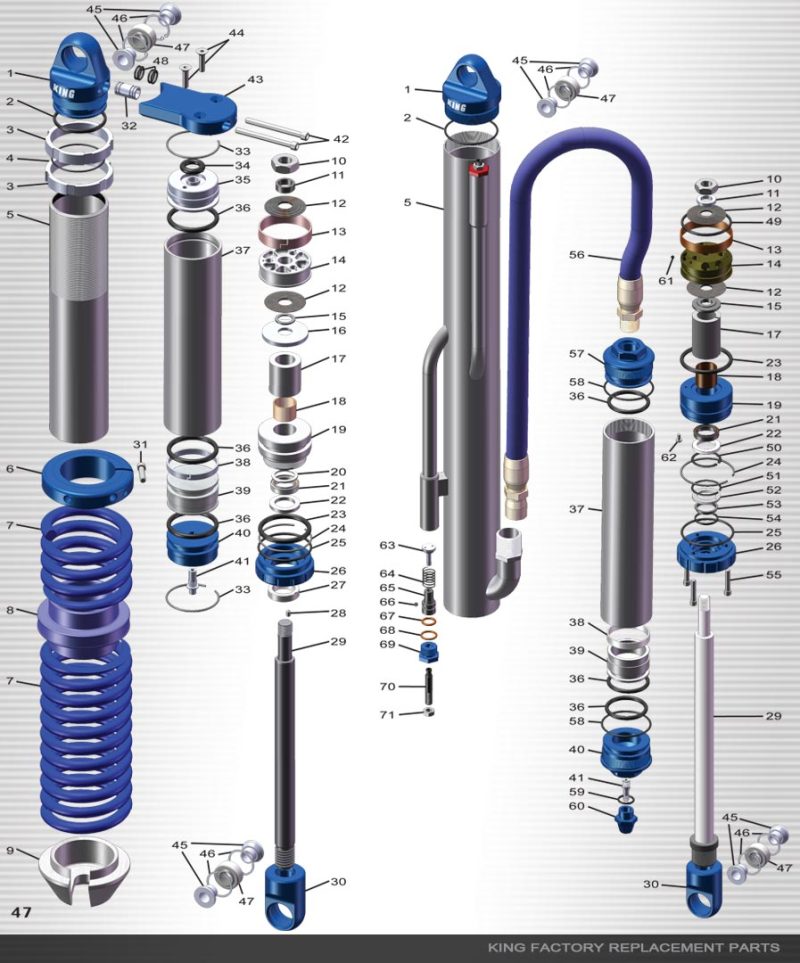 Picture of King Shocks Smooth Res Assembly 3.0/3.5 RS 12.5in Long 2.75in OD