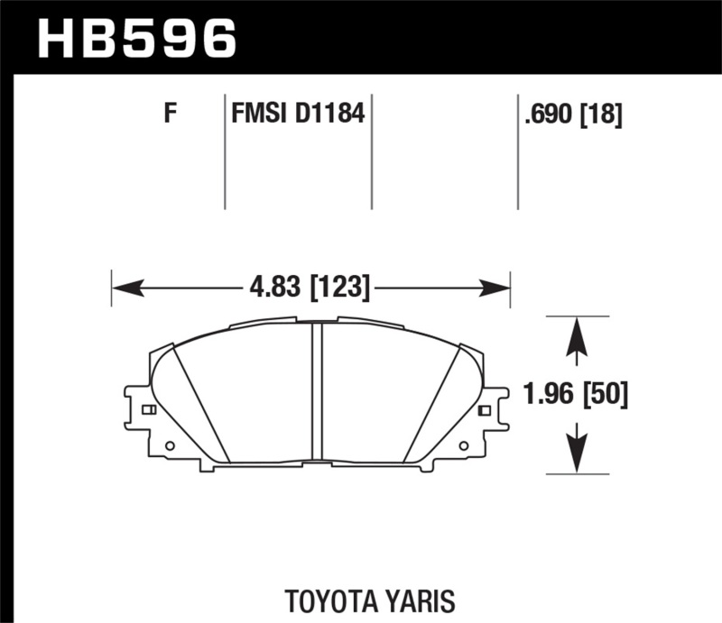 Picture of Hawk Performance HAWK HPS 5.0 Brake Pad Sets - HB596B.690